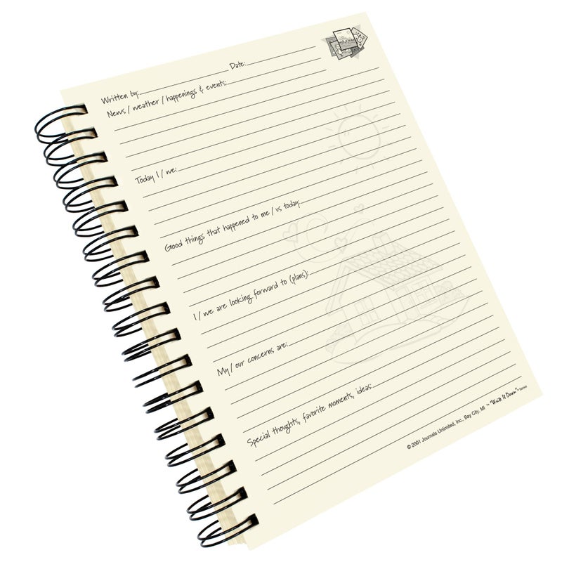 Write it Down series by Journals Unlimited, Guided Journal, Memories, Our Family Journal, Full-size 7.5"x 9", Kraft Hard Cover, Made in USA - Image 4